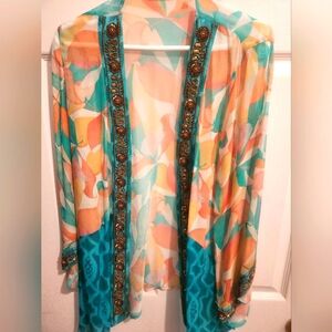 Soft Surroundings Eyecatching Kimino Topper